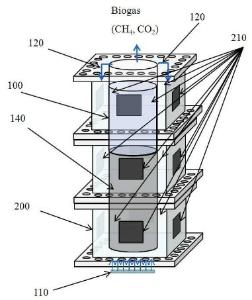 Hybrid reactor consisting of upflow anaerobic sludge blanket reactor and microbial fuel cell