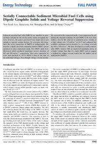 135. Serially Connectable Sediment Microbial Fuel Cells using Dipole Graphite Solids and Voltage Reversal Suppression