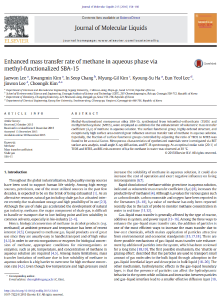 122. Enhanced mass transfer rate of methane in aqueous phase via methyl-functionalized SBA-15